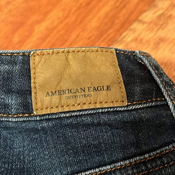 EUC American Eagle outfitters distressed, dark wash jeans - Picture 16 of 16